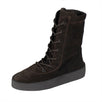 Season 4 'Oil' Thick Suede Lace-Up Crepe Boots - Brown