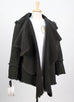 Shearling Leather 'Christian' Jacket - Gray