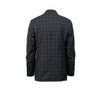 Drop 6 Plaid 3 Roll 2 Button Wool Sport Coat - Gray / Blue