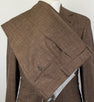 Wool Blend 3 Roll 2 Button Suit - Brown