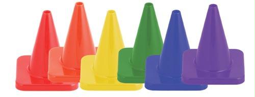 HI Visibility Flexible Vinyl Cone Set - 6