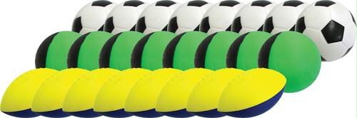 Poof High Density, Coated Foam Ball Pack - 26 Pieces