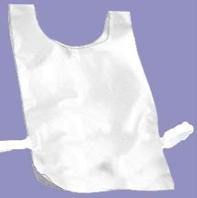 Nylon Plain Pinnies - White