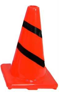 Heavy-Duty Striped Cone - 12