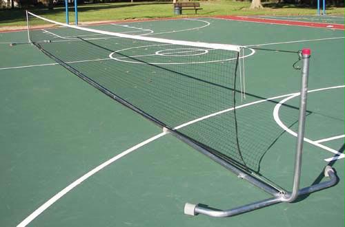 42' Heavy-Duty Portable Tennis Posts w/ Net