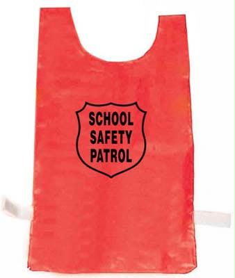 Nylon Pinnie (Red) w/ Safety Patrol Emblem