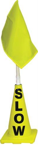 Yellow Cone w/ Yellow Flag (Slow)