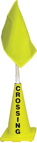 Yellow Cone w/ Yellow Flag (Crossing)