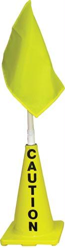 Yellow Cone w/ Yellow Flag (Caution)