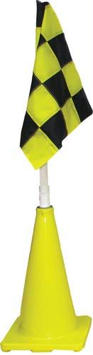 Yellow Cone w/ Yellow/Black Flag (Plain)