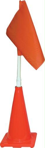 Orange Cone w/ Orange Flag (Plain)