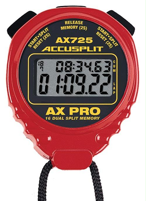 ACCUSPLIT AX725 Pro Timer - Red