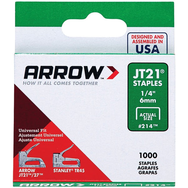 JT21(R) Thin Wire Staples, 1,000 pk (1/4