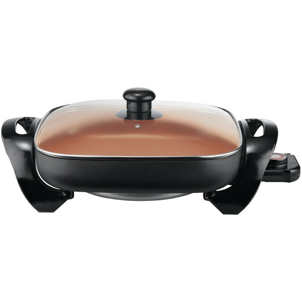 12-Inch Nonstick Copper Electric Skillet