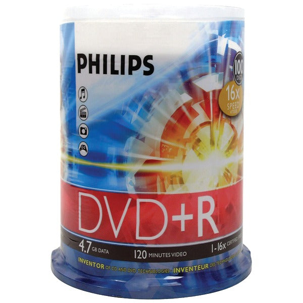 4.7GB 16x DVD+Rs (100-ct Cake Box Spindle)