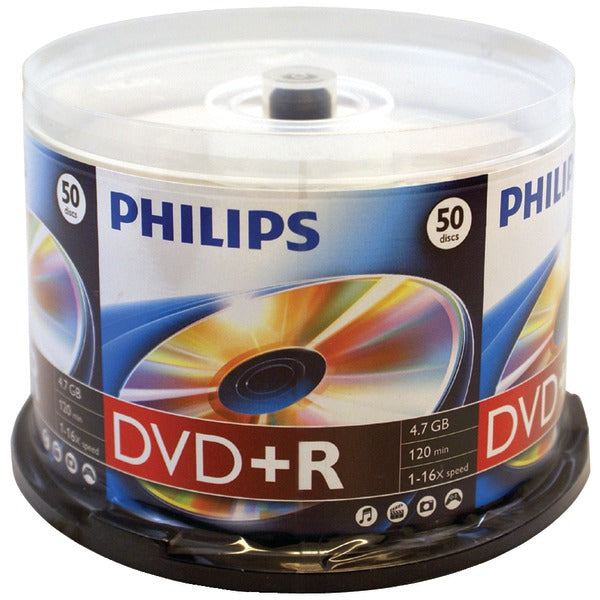 4.7GB 16x DVD+Rs (50-ct Cake Box Spindle)