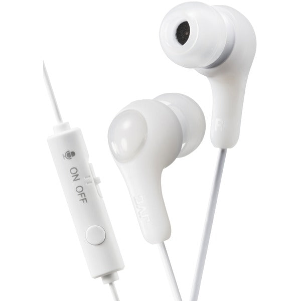 Gumy Gamer Earbuds with Microphone (White)