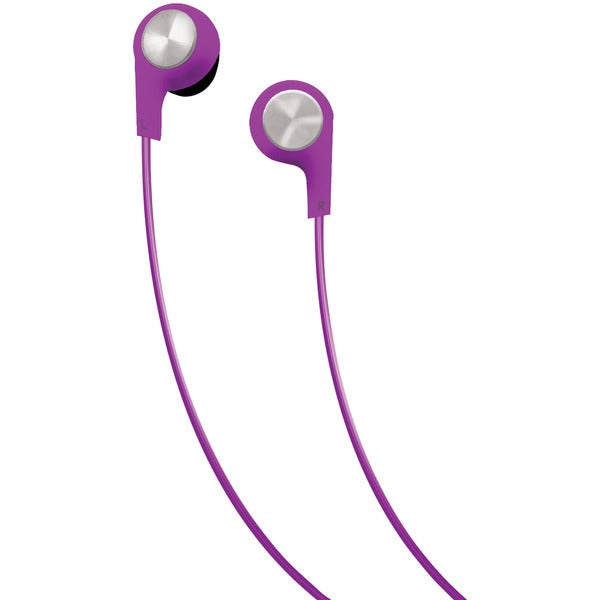 Bass 13(TM) Heavy-Bass In-Ear Earbuds with Microphone (Purple)