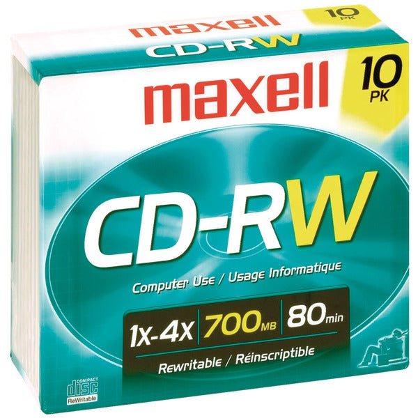 700MB 80-Minute CD-RWs (10 pk)
