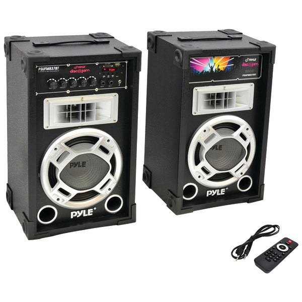 800-Watt Disco Jam Powered Active/Passive PA Bluetooth(R) Dual Speaker System