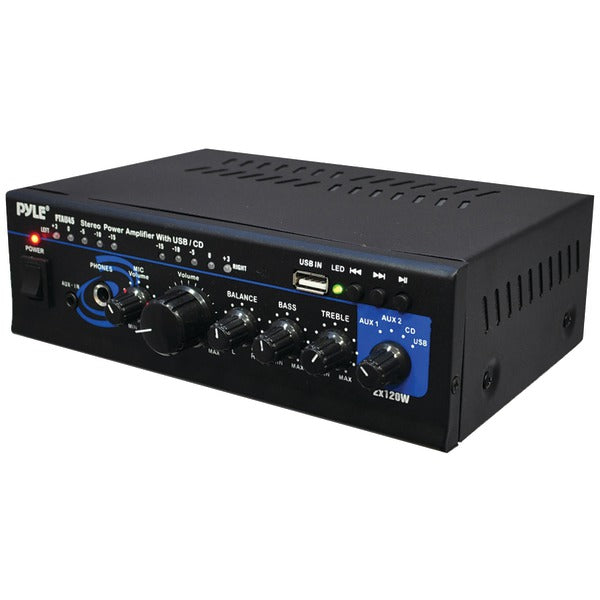 120-Watt x 2 Stereo Power Amp with USB Reader