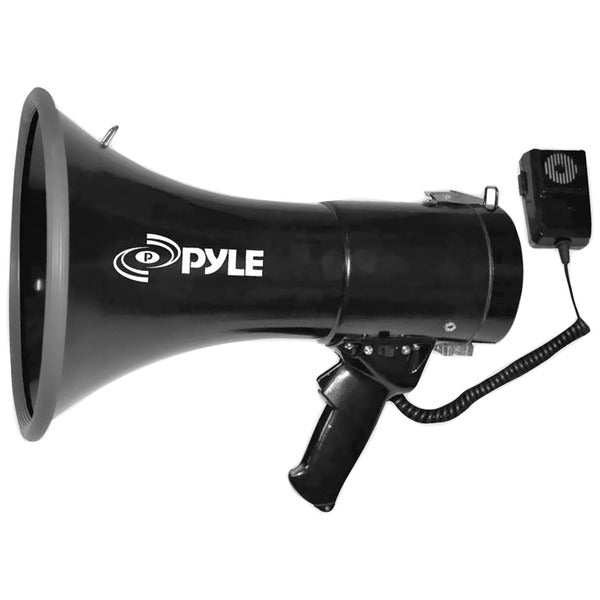 50-Watt Megaphone Bullhorn with Aux, Siren & Talk Modes