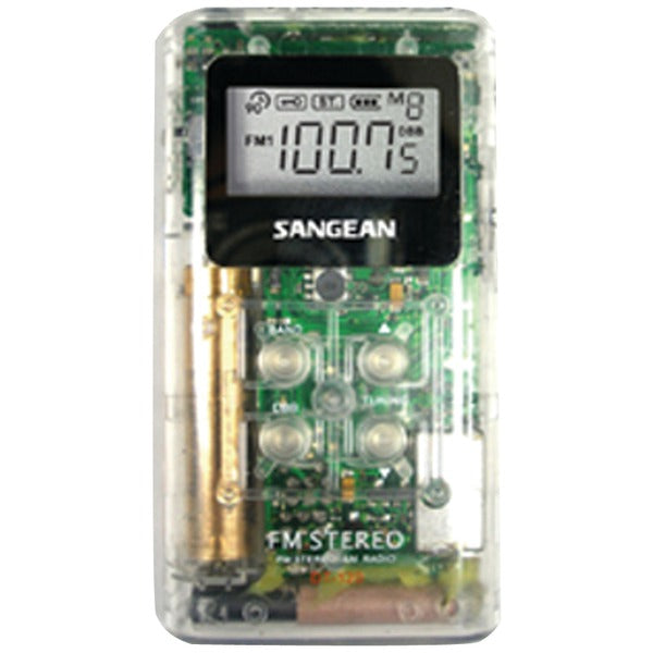 Pocket AM/FM Digital Radio (Clear)