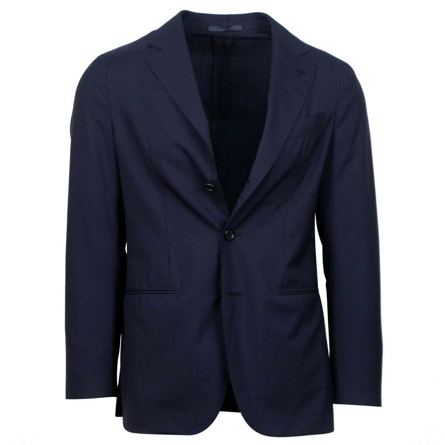 Drop 9 Wool 3 Roll 2 Button Sport Coat - Navy Blue
