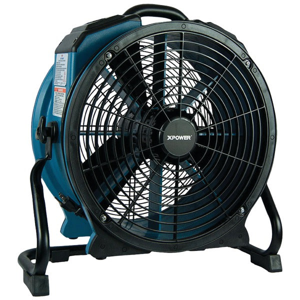X-47ATR 3,600 CFM Variable-Speed Sealed Motor Industrial Axial Air Mover/Dryer/Blower Fan with Timer and Power Outlets
