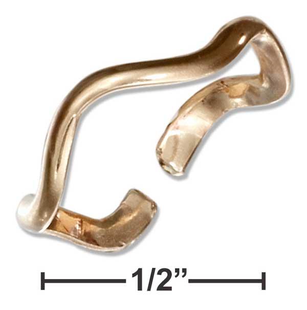 12 Karat Gold Filled Wavy Toe Ring