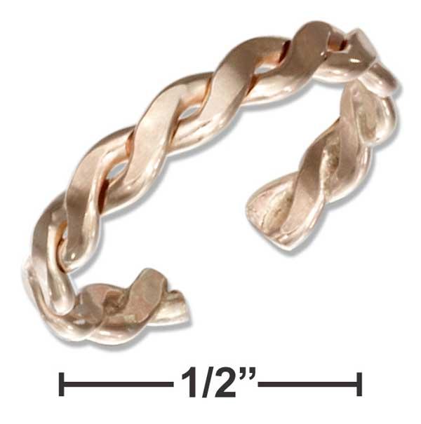 12 Karat Gold Filled Flattened Rope Toe Ring