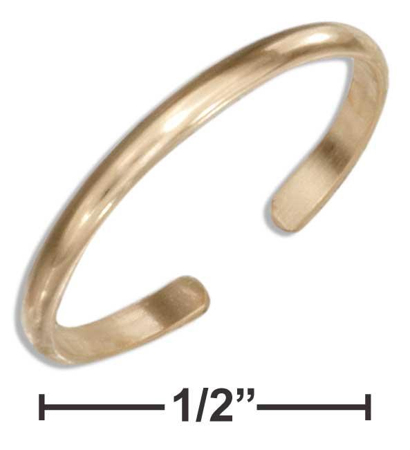 12 Karat Gold Filled 1.5mm Plain Band Toe Ring