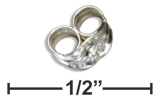 Sterling Silver Earring Backs/ear Nuts (12 Pairs)