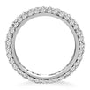 14k White Gold Cupola Round Diamond Eternity Ring in 14k White Gold