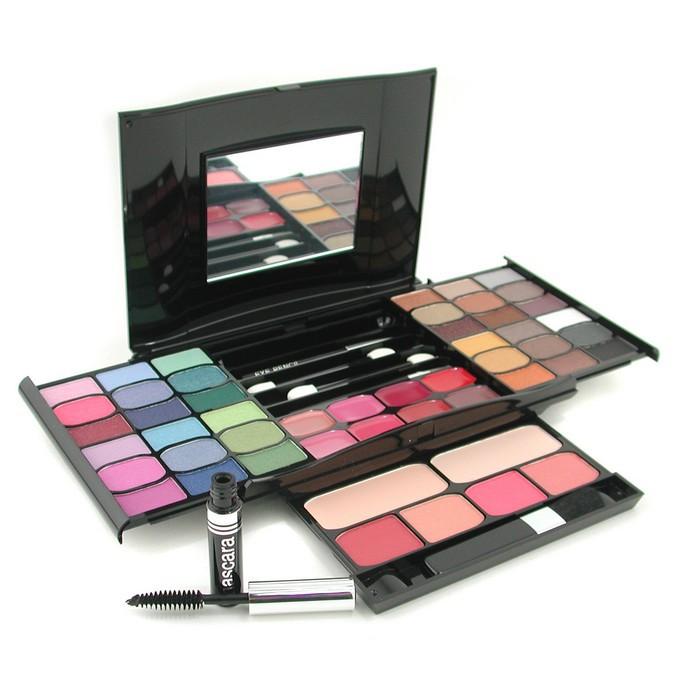 Makeup Kit G2327 (2x Powder, 36x Eyeshadows, 4x Blusher, 1xmascara, 1xeye Pencil, 8x Lip Gloss, 4x Applicators) - -