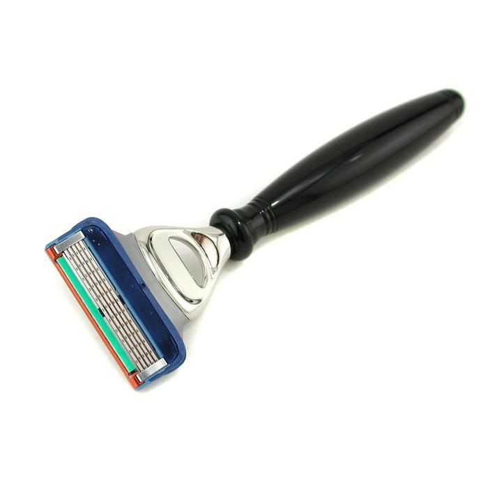5 Blade Razor - Fusion Black & Nickel-plated - 1pcs