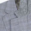 Drop 6 Plaid Check Wool Two Button Suit - Gray