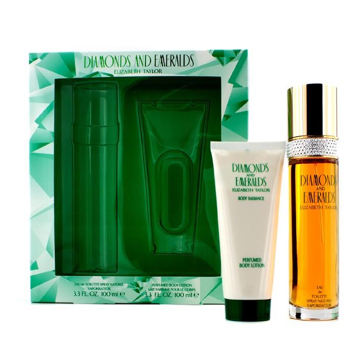 Diamonds & Emeralds Coffret: Eau De Toilette Spray 100ml/3.3oz + Perfumed Body Lotion 100ml/3.3oz - 2pcs