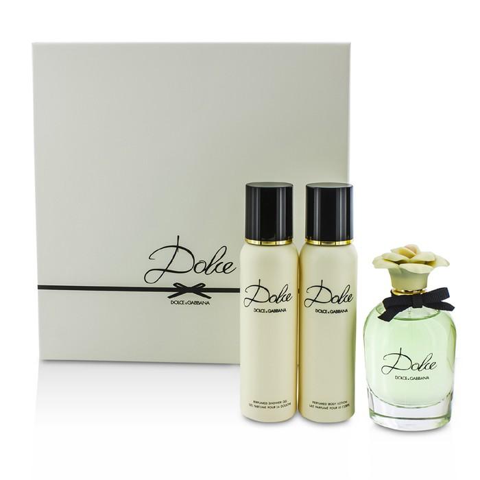 Dolce Coffret: Eau De Parfum Spray 75ml/2.5oz + Body Lotion 100ml/3.3oz + Shower Gel 100ml/3.3oz - 3pcs