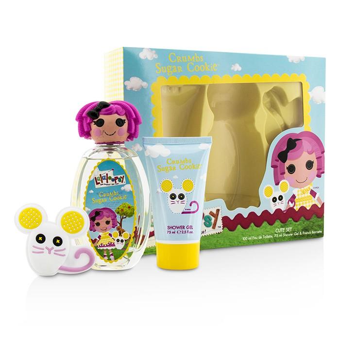 Crumbs Sugar Cookie Cute Coffret: Eau De Toilette Spray 100ml/3.4oz + Shower Gel 75ml/2.5oz + French Barrette - 3pcs