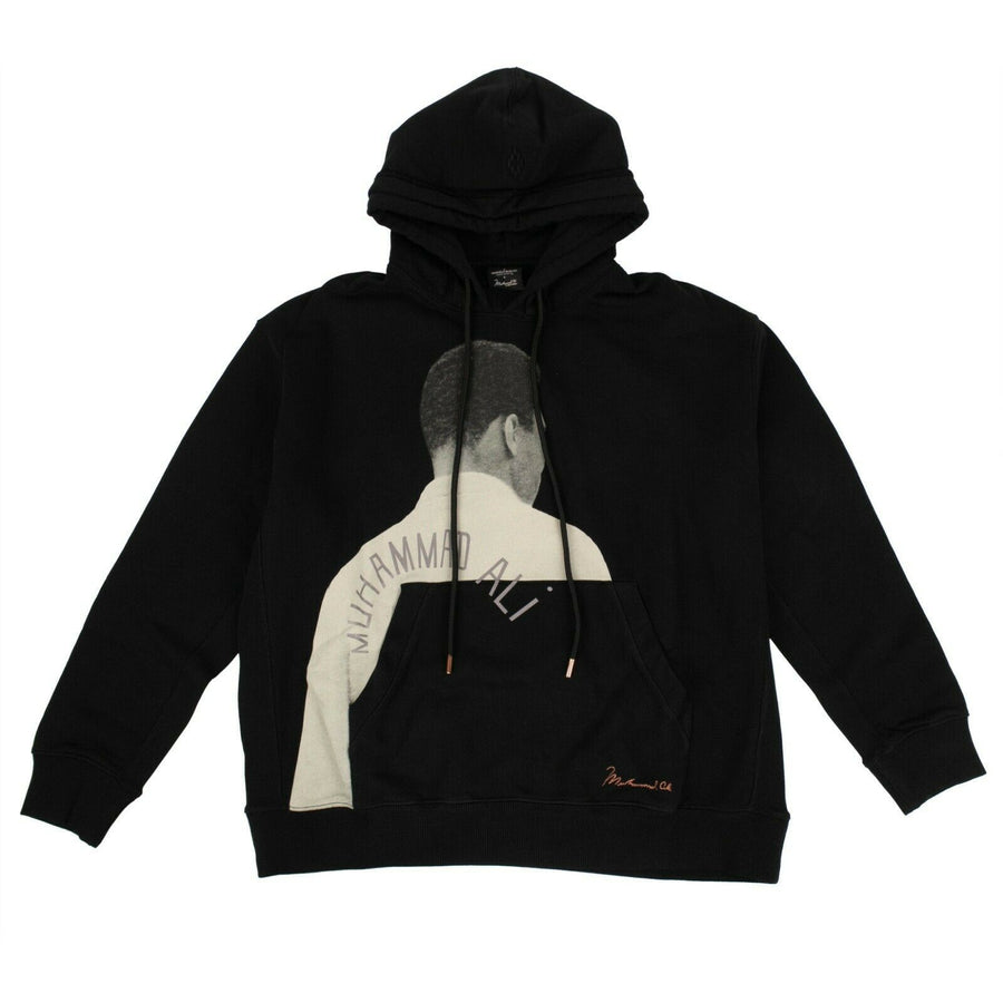 MARCELO BURLON x MUHAMMAD ALI Cotton Ali Back Hoodie - Black