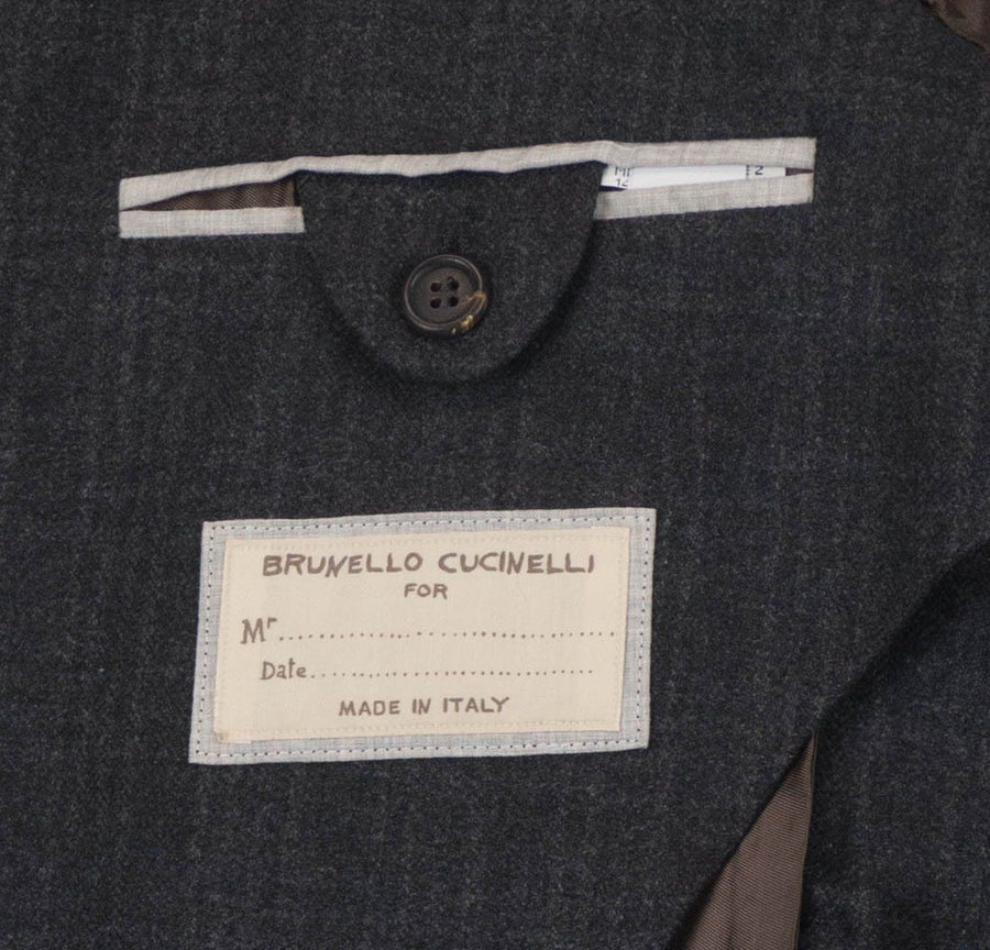 Plaid Cashmere 3 Roll 2 Sport Coat - Gray