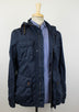 Cotton W/ Removable Hood Trench Coat - Blue