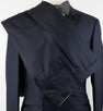 Cashmere Satin Lapels Double Breasted Tuxedo Suit - Blue
