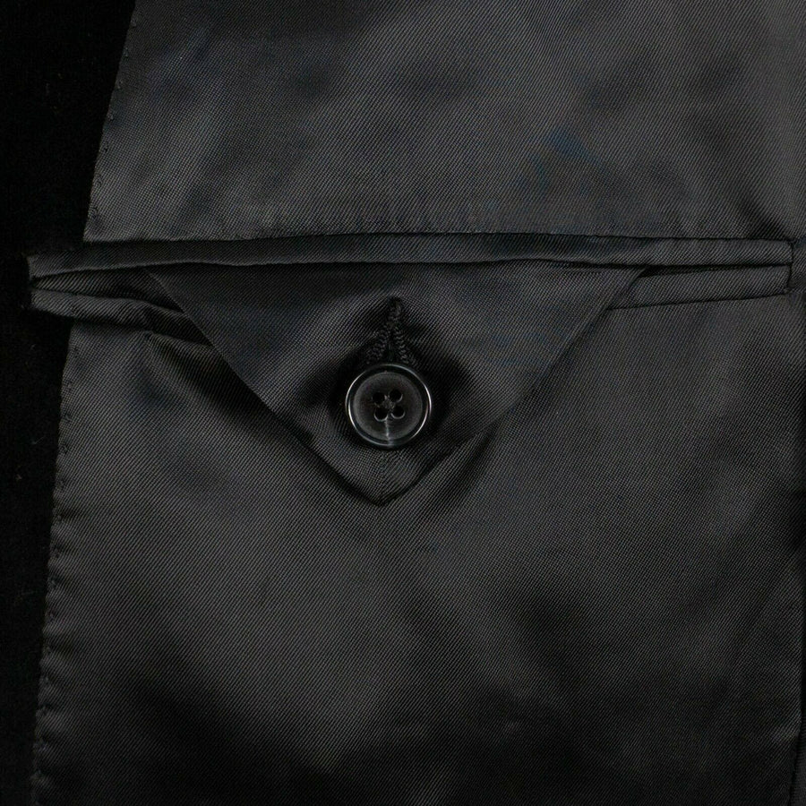 Drop 8 Velvet Two Button Cotton Sport Coat - Black