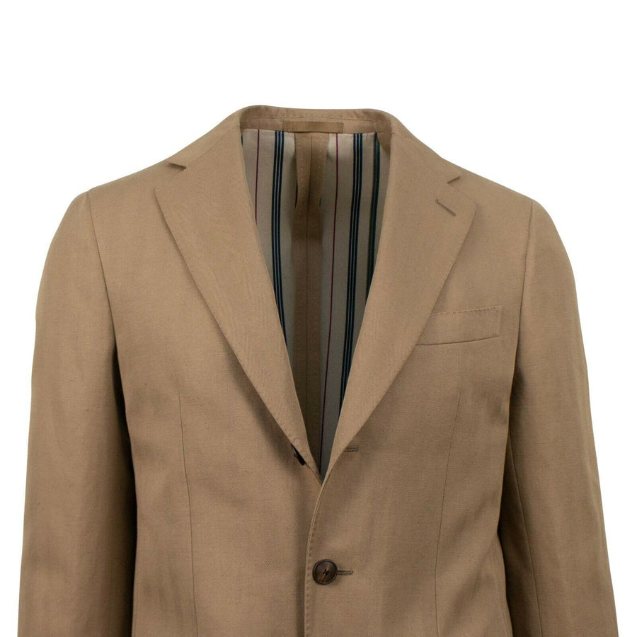 Drop 8 Cotton Herringbone 3 Roll 2 Button Sport Coat - Brown