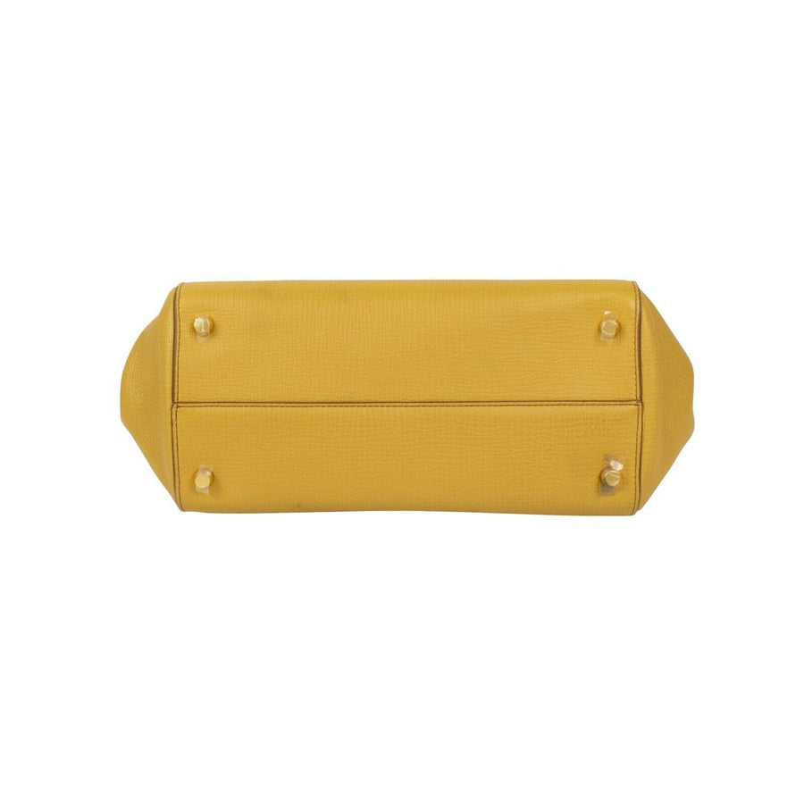 Leather 'BV Angle' Shoulder Bag - Butterscotch