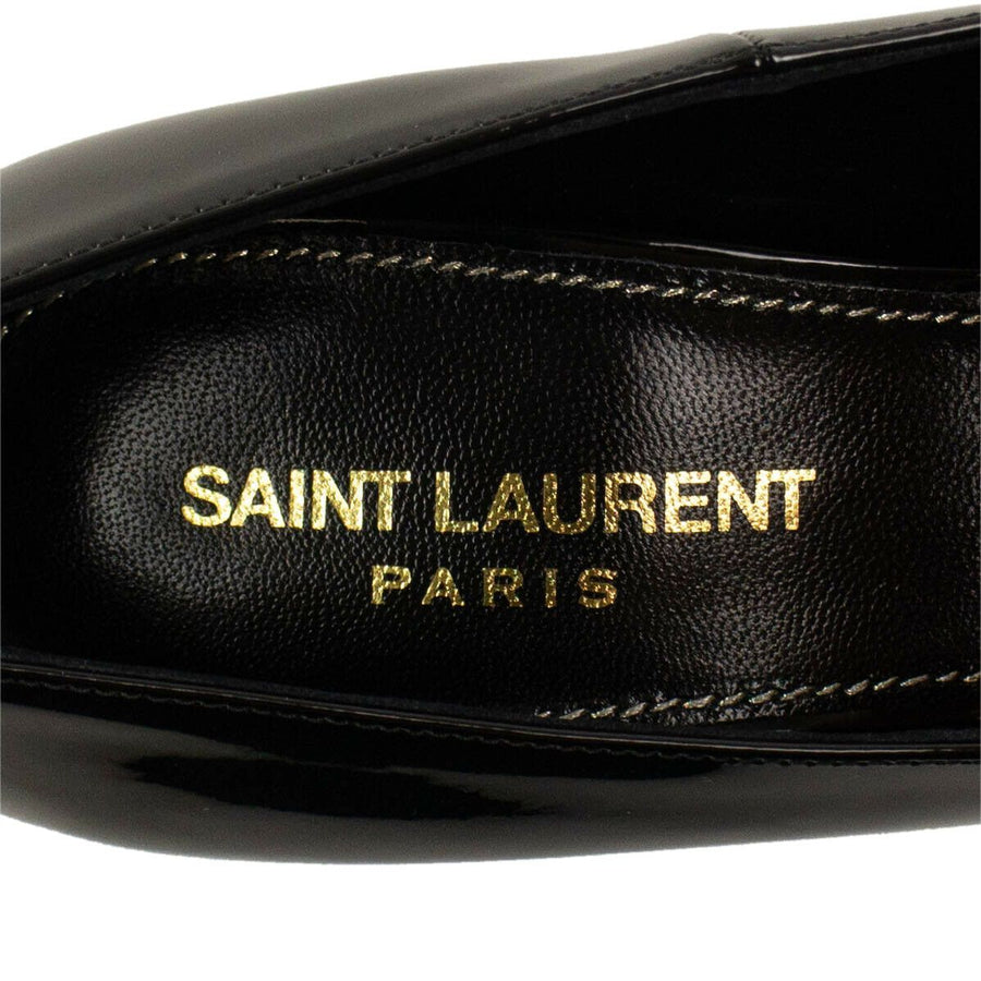 Leather Opyum YSL Heel Pumps - Black