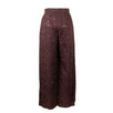 Lace Wide Leg Pants - Burgundy