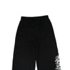 Graphic Print Sweat Pants - Black